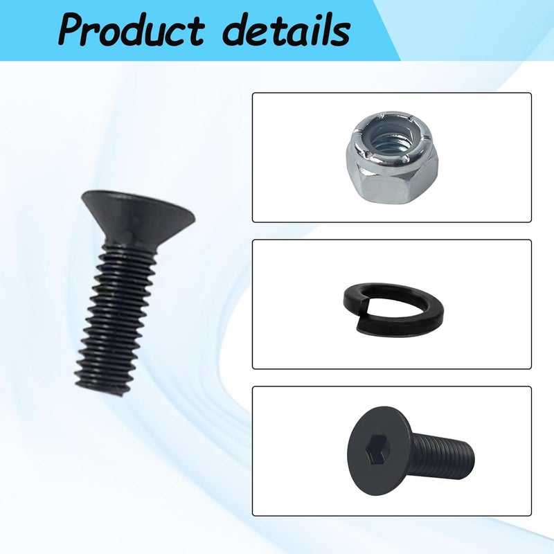BUMLLASHOP 4-GUO054 Wood Chipper Blades 12-710-1054 Screws Compatible with Greatcircleusa, C30 Lite&3-in-1 Wood Chippers Shredders Most Brands - Image 4